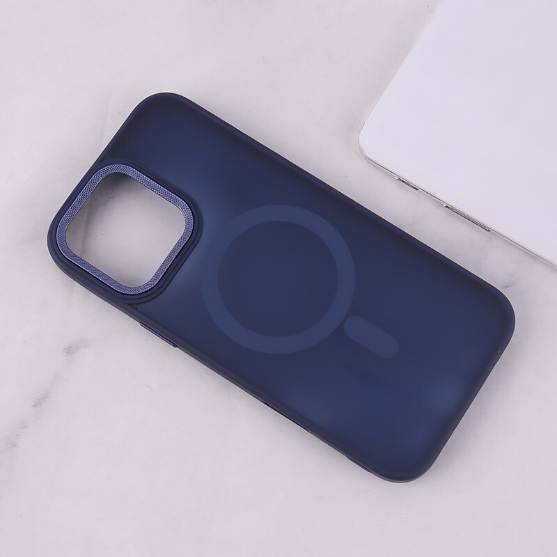 قاب PC مگ سیف آیفون iPhone 16 Pro Max پشت مات محافظ لنز متال