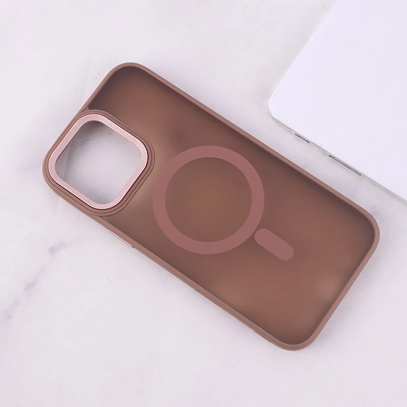 قاب PC مگ سیف آیفون iPhone 16 Pro Max پشت مات محافظ لنز متال
