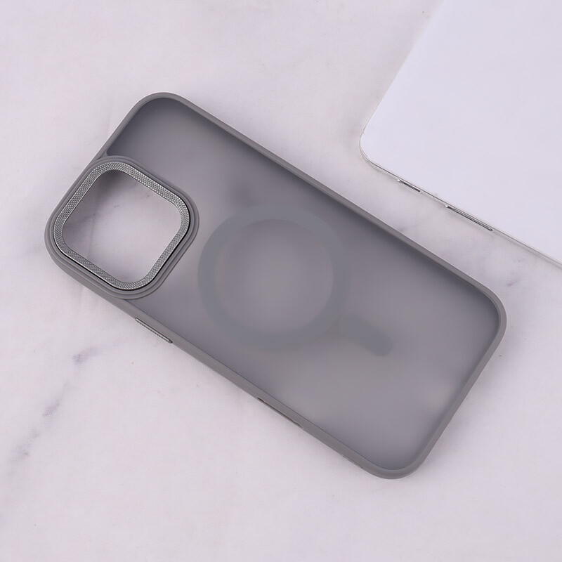 قاب PC مگ سیف آیفون iPhone 16 Pro Max پشت مات محافظ لنز متال