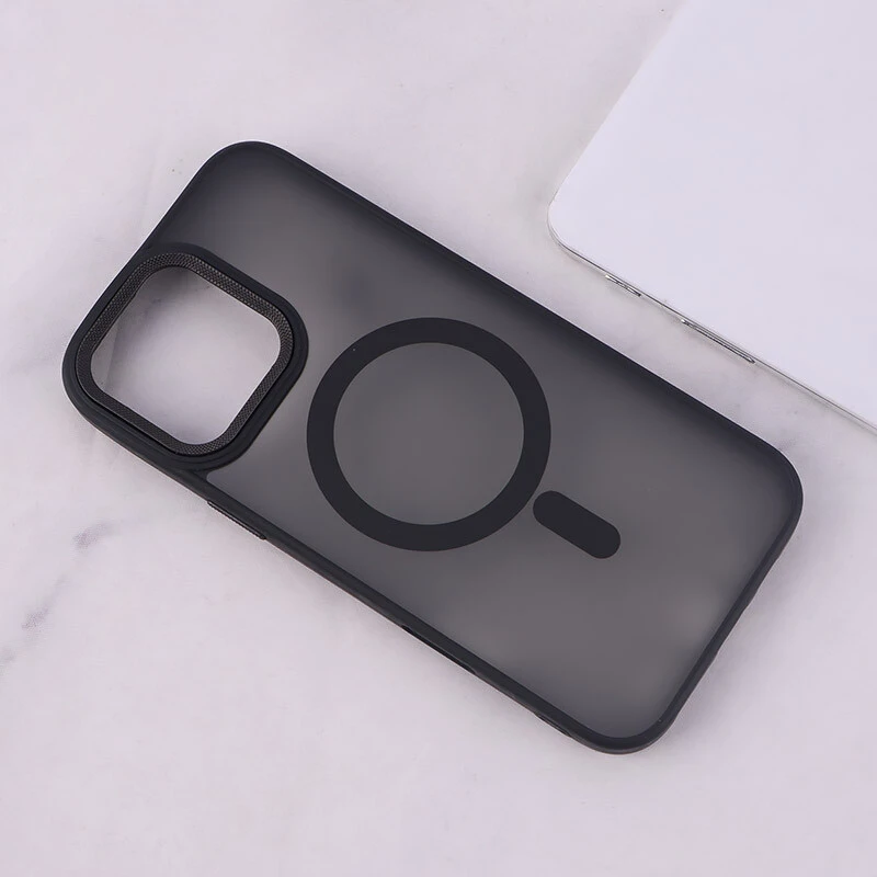 قاب PC مگ سیف آیفون iPhone 16 Pro Max پشت مات محافظ لنز متال