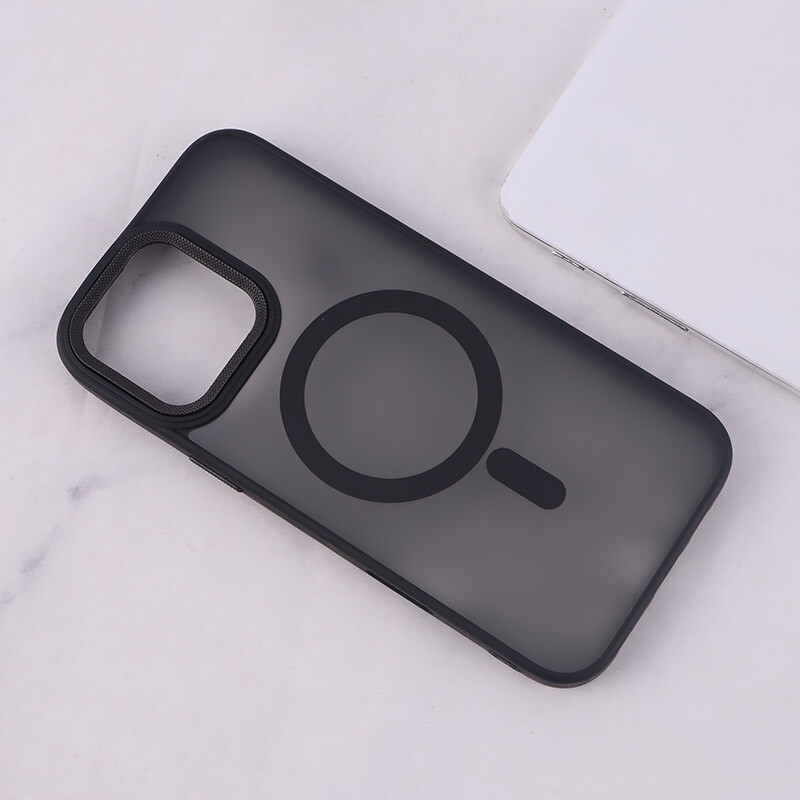 قاب PC مگ سیف آیفون iPhone 16 Pro Max پشت مات محافظ لنز متال