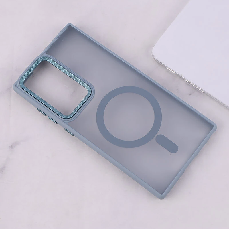 قاب PC مگ سیف سامسونگ Galaxy S23 Ultra پشت مات محافظ لنز متال