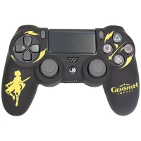 روکش دسته بازی PS4 طرح گنشین ایمپکت مشکی زرد