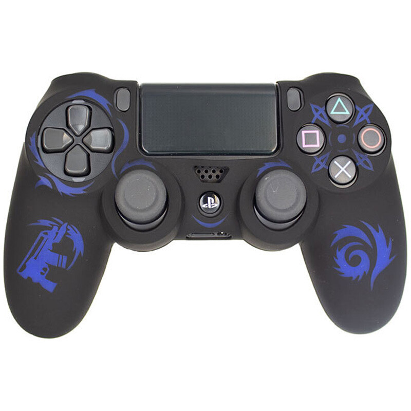 روکش دسته بازی PS4 طرح ترور مشکی آبی