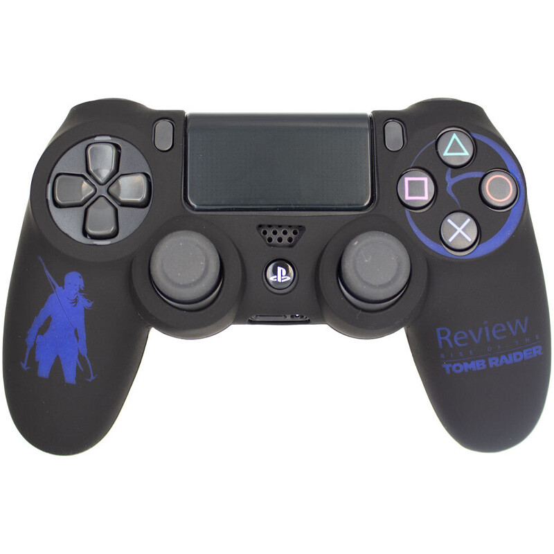 روکش دسته بازی PS4 طرح تامب رایدر مشکی آبی
