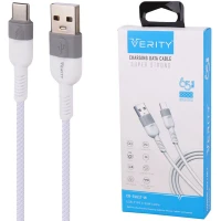 کابل تایپ سی فست شارژ Verity CB-3161T-W 3A PD 65W 1m