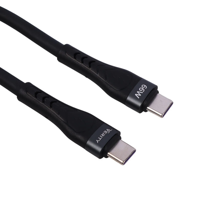 کابل دو سر تایپ سی فست شارژ 65 وات وریتی CB-3162C طول 1.2 متر