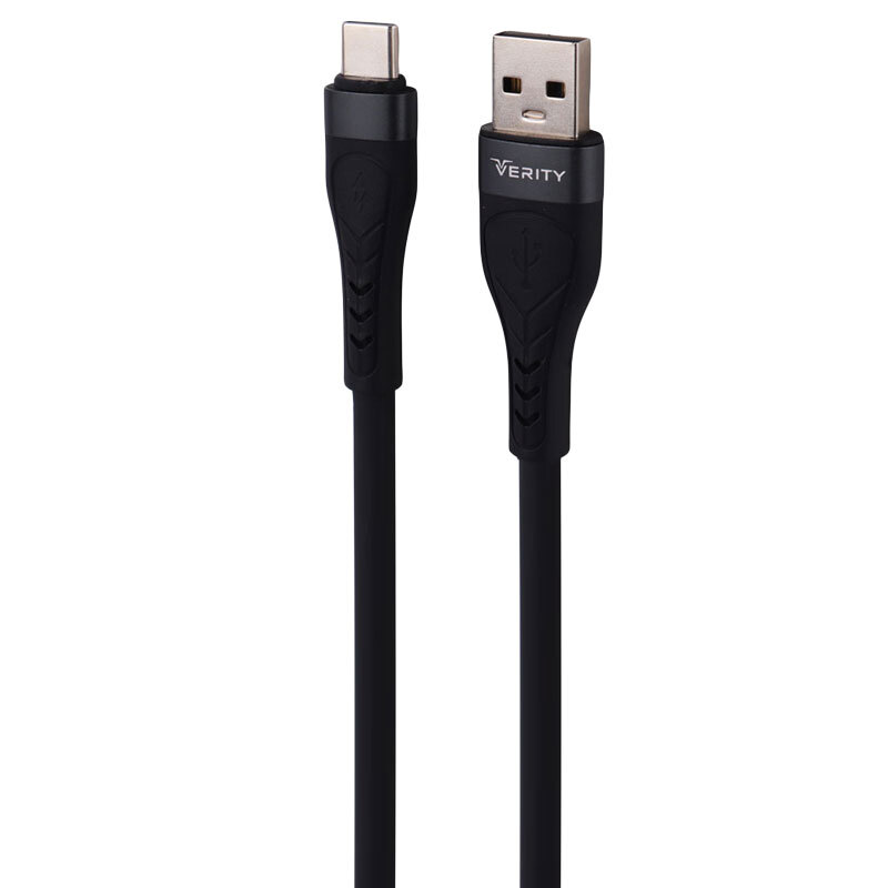 کابل تایپ سی فست شارژ Verity CB-3162T-B 3A PD 65W 1.2m