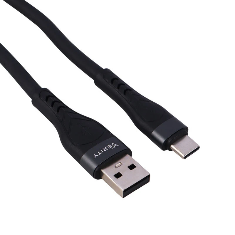 کابل تایپ سی فست شارژ Verity CB-3162T-B 3A PD 65W 1.2m