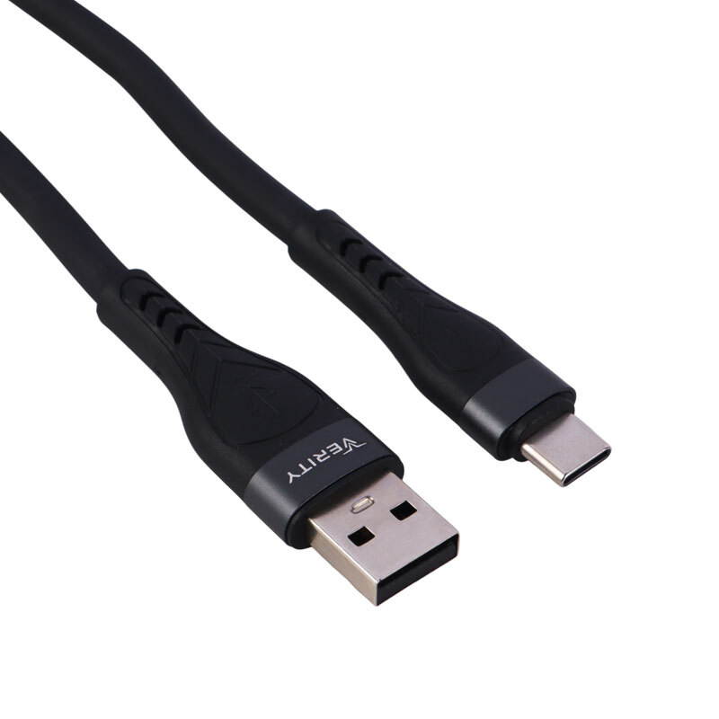 کابل تایپ سی فست شارژ Verity CB-3162T-B 3A PD 65W 1.2m