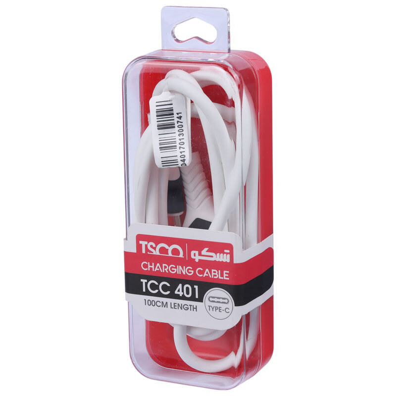 کابل تایپ سی فست شارژ TSCO TCC 401 3A 1m