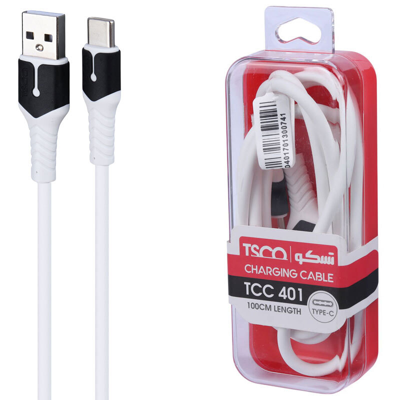 کابل تایپ سی فست شارژ TSCO TCC 401 3A 1m