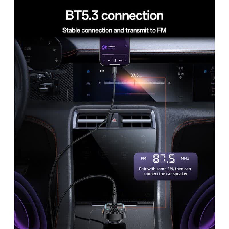 شارژر فندکی + FM Player بلوتوثی Yesido Y70