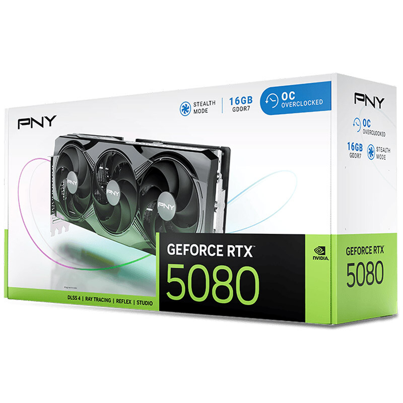 کارت گرافیک PNY GeForce RTX 5080 OC 16GB GDDR7 256Bit