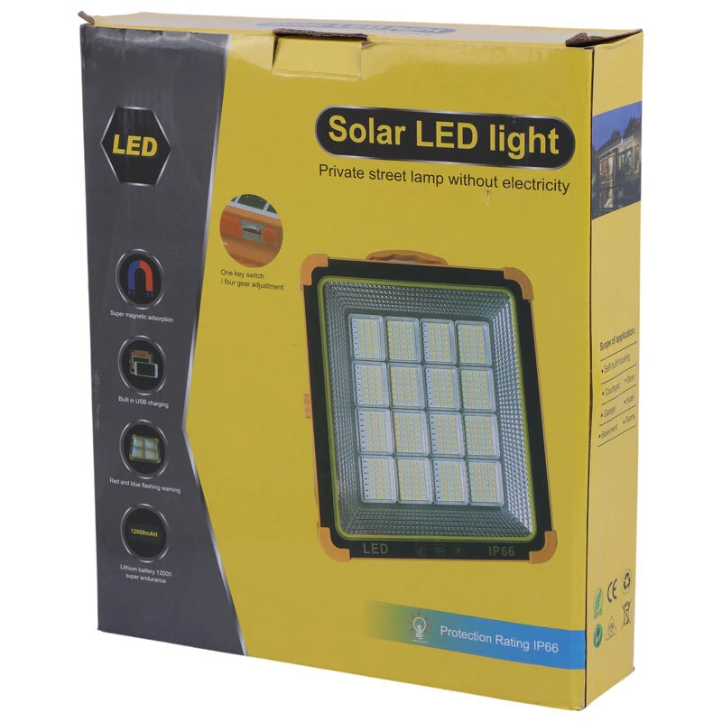 پروژکتور سیار شارژی و پاور بانک خورشیدی Solar LED Light 703