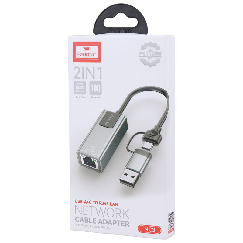 تبدیل Type-C /USB3.0 به LAN ارلدام ET-NC3