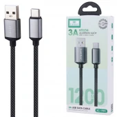 کابل تایپ سی فست شارژ 3 آمپر ارلدام EC-199C طول 1.2 متر