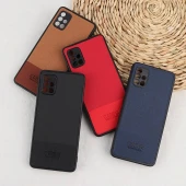 قاب چرمی Smart Phone سامسونگ Galaxy A51 4G پارچه ای محافظ لنزدار