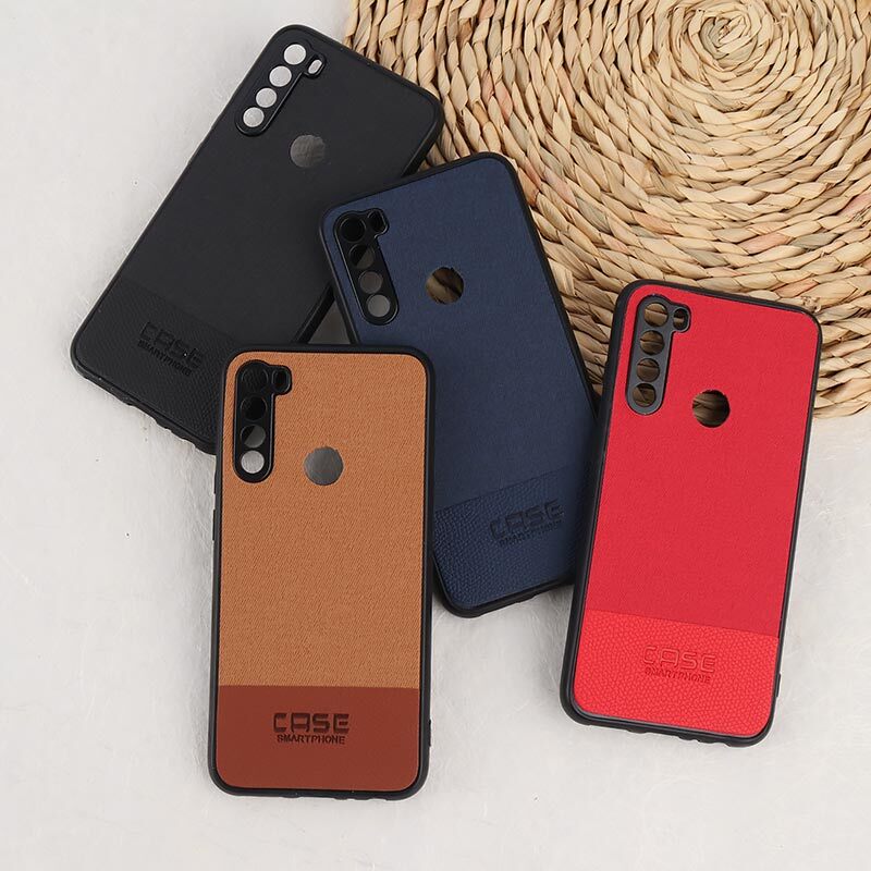 قاب چرمی Smart Phone شیائومی Redmi Note 8 پارچه ای محافظ لنزدار