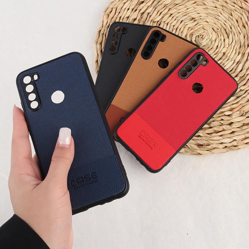 قاب چرمی Smart Phone شیائومی Redmi Note 8 پارچه ای محافظ لنزدار