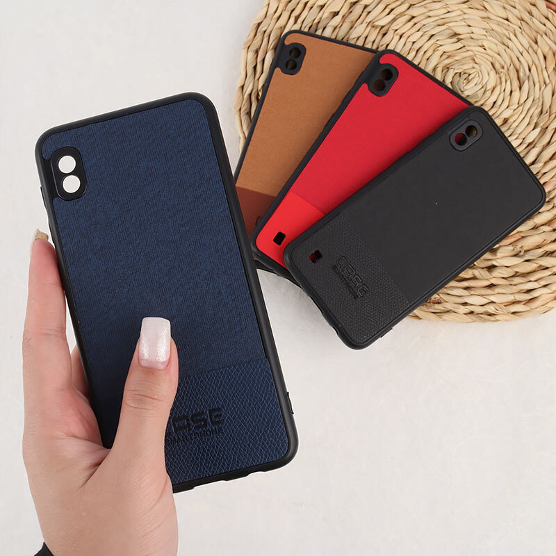 قاب چرمی Smart Phone سامسونگ Galaxy A10 پارچه ای محافظ لنزدار