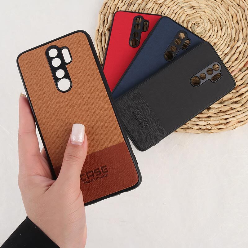 قاب چرمی Smart Phone شیائومی Redmi Note 8 Pro پارچه ای محافظ لنزدار