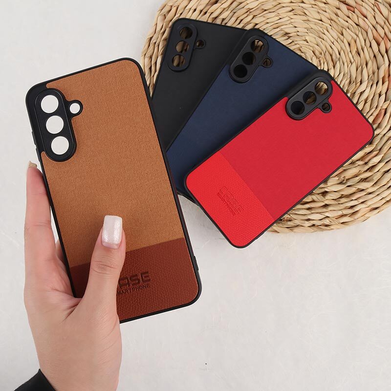 قاب چرمی Smart Phone سامسونگ Galaxy A36 پارچه ای محافظ لنزدار