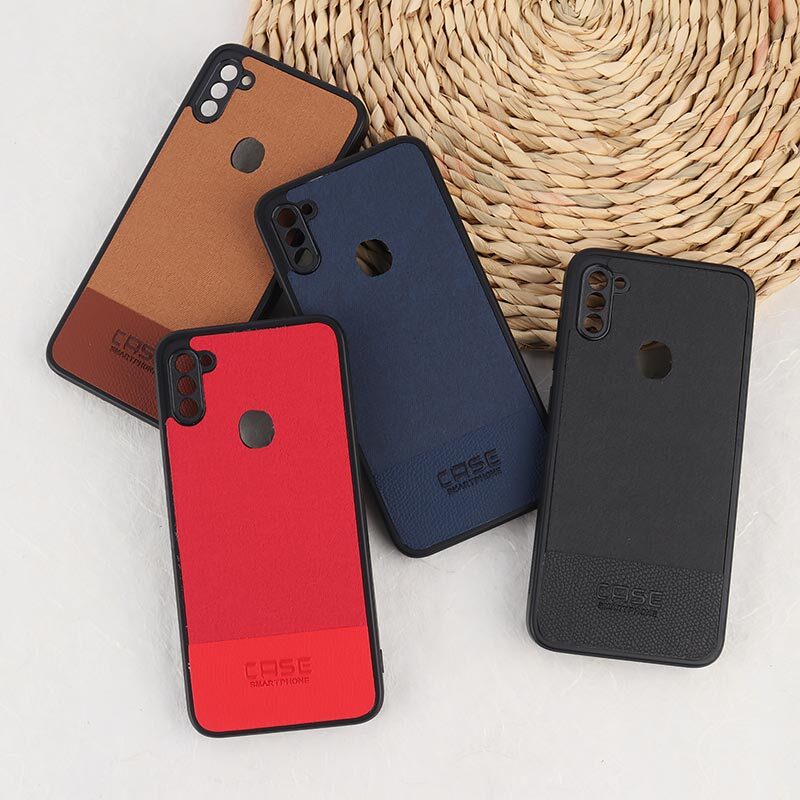 قاب چرمی Smart Phone سامسونگ Galaxy A11 / M11 پارچه ای محافظ لنزدار
