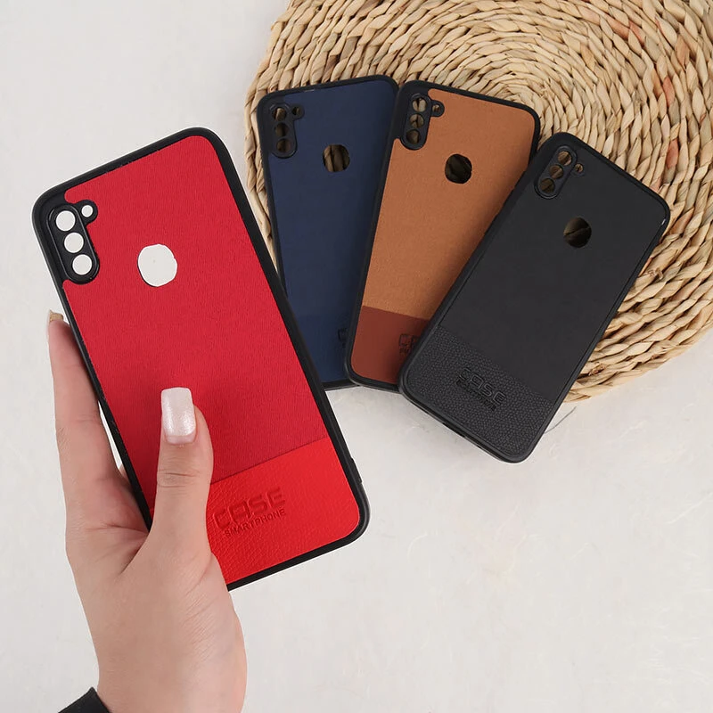 قاب چرمی Smart Phone سامسونگ Galaxy A11 / M11 پارچه ای محافظ لنزدار