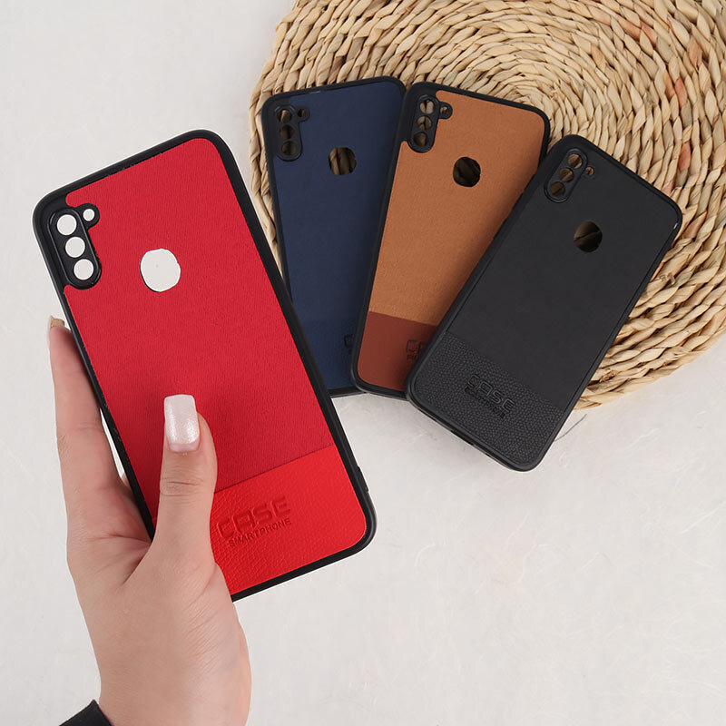 قاب چرمی Smart Phone سامسونگ Galaxy A11 / M11 پارچه ای محافظ لنزدار