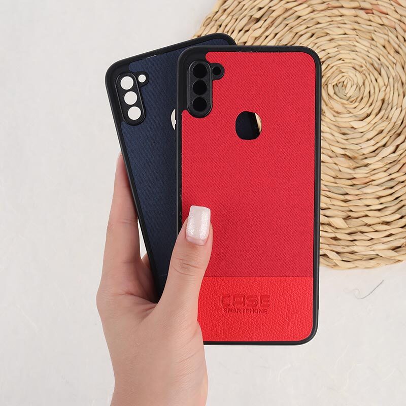 قاب چرمی Smart Phone سامسونگ Galaxy A11 / M11 پارچه ای محافظ لنزدار