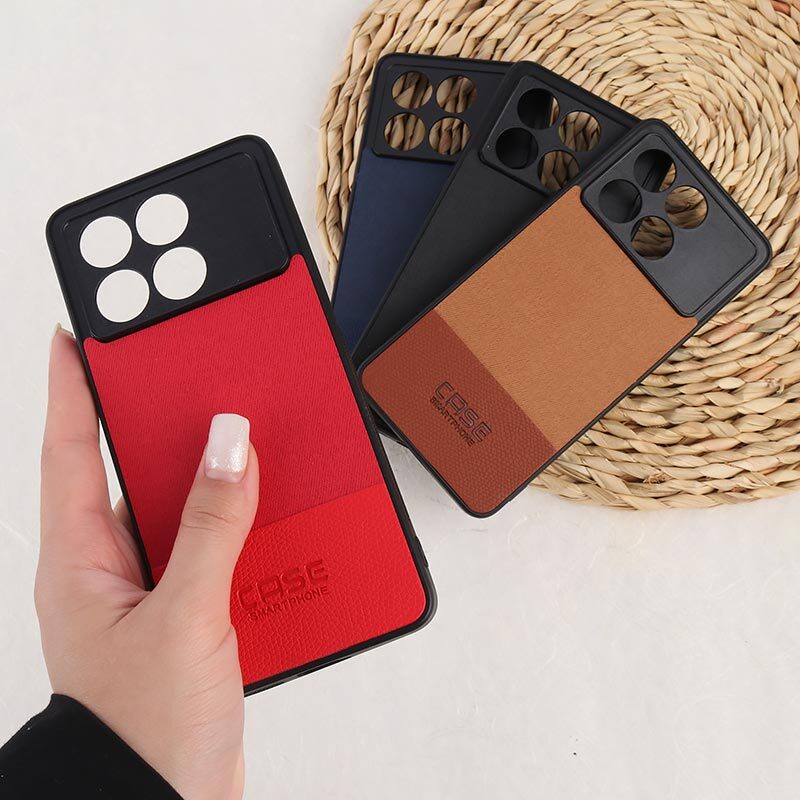 قاب چرمی Smart Phone شیائومی Poco X6 Pro پارچه ای محافظ لنزدار