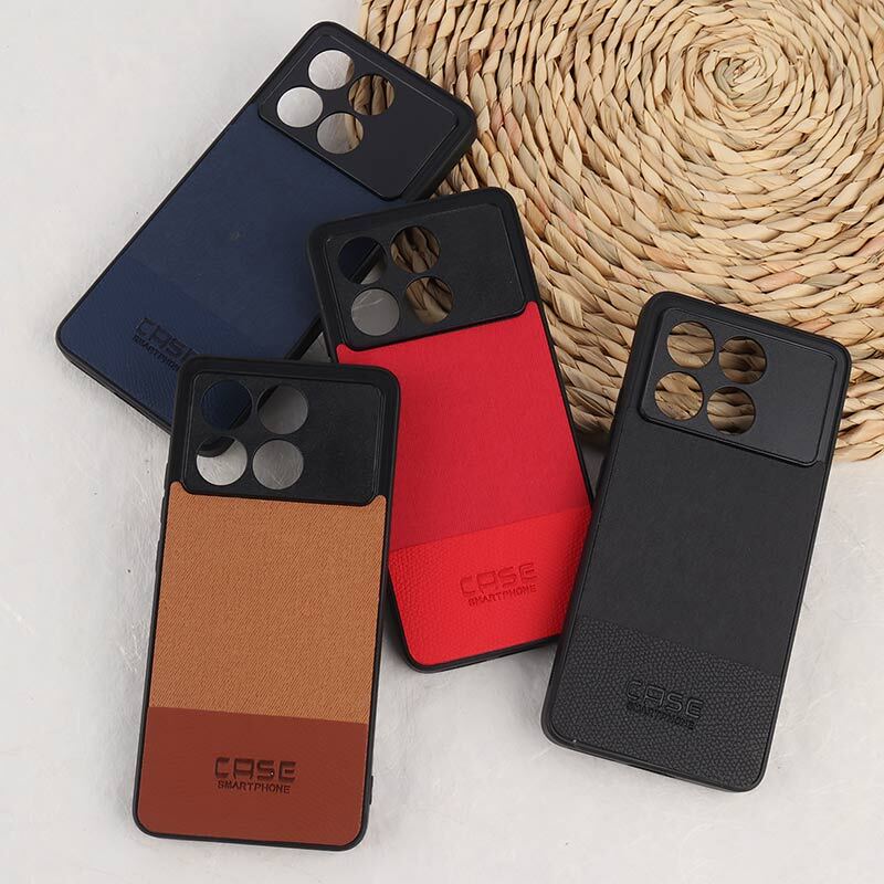 قاب چرمی Smart Phone شیائومی Poco X6 Pro پارچه ای محافظ لنزدار
