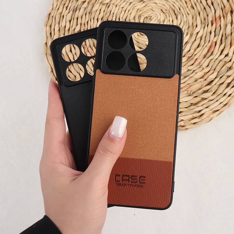 قاب چرمی Smart Phone شیائومی Poco X6 Pro پارچه ای محافظ لنزدار
