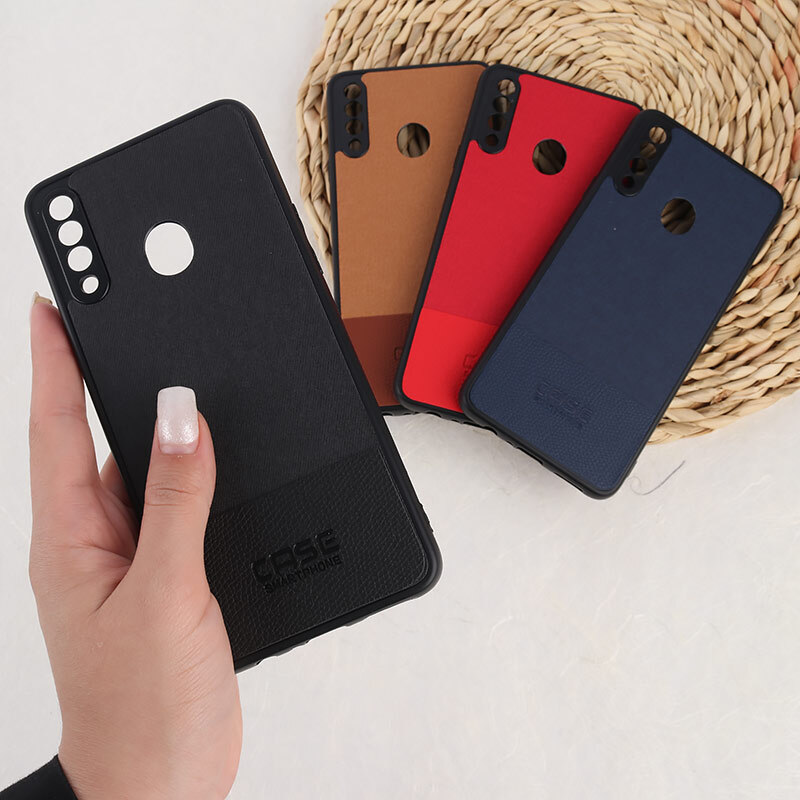قاب چرمی Smart Phone سامسونگ Galaxy A20s پارچه ای محافظ لنزدار