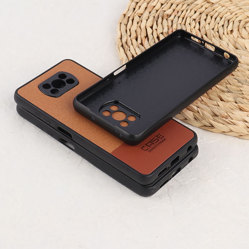 قاب چرمی Smart Phone شیائومی Poco X3 / X3 NFC / X3 Pro پارچه ای محافظ لنزدار