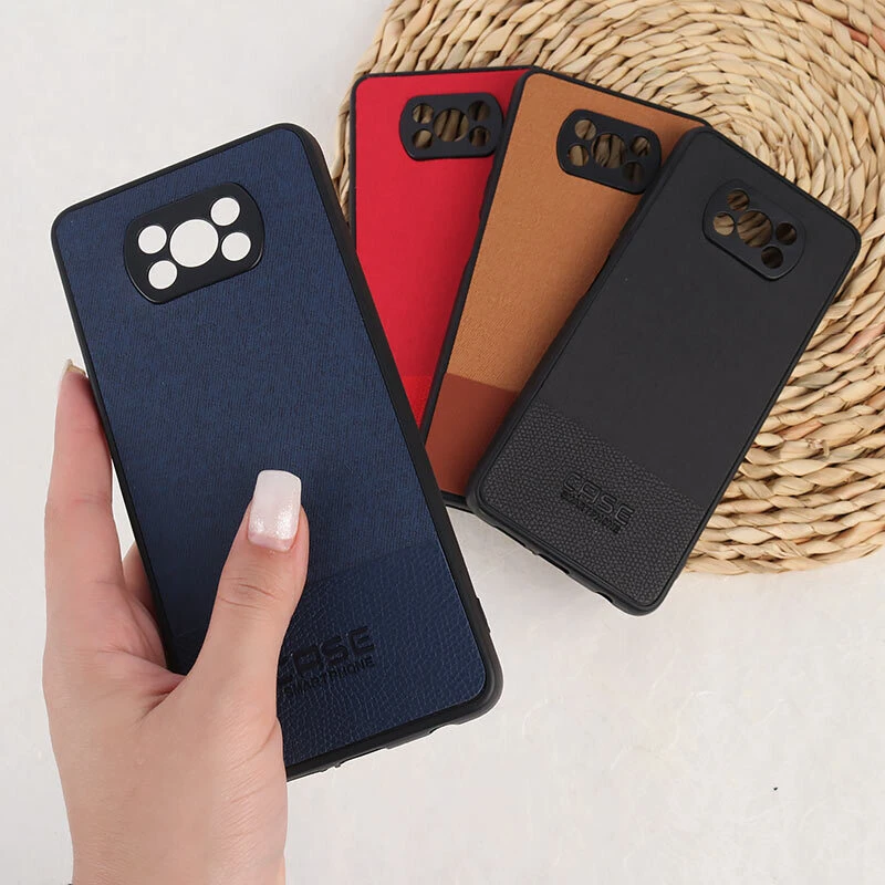 قاب چرمی Smart Phone شیائومی Poco X3 / X3 NFC / X3 Pro پارچه ای محافظ لنزدار