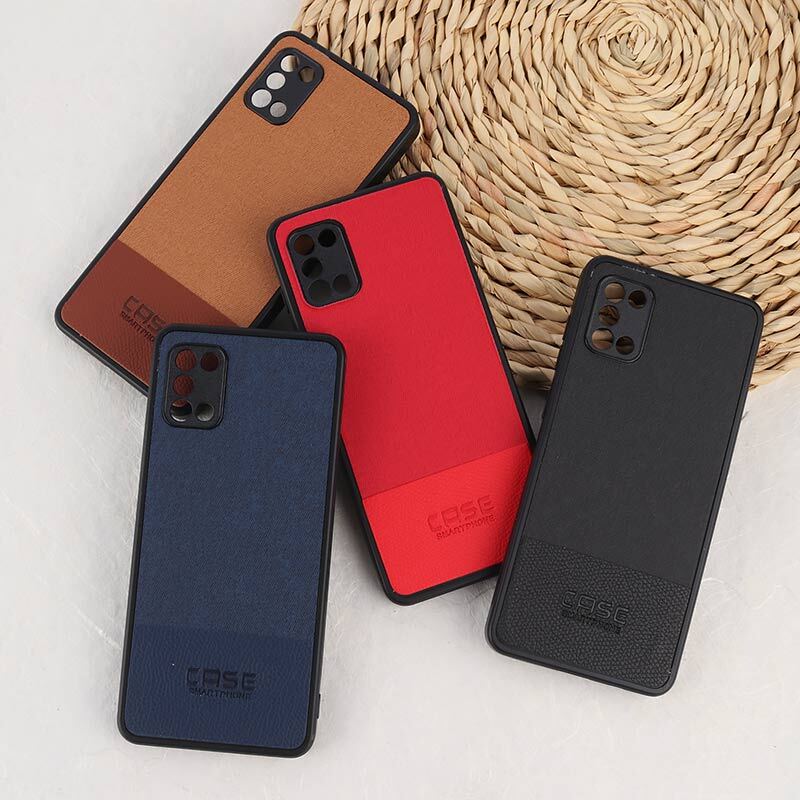 قاب چرمی Smart Phone سامسونگ Galaxy A31 پارچه ای محافظ لنزدار