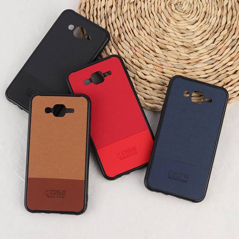 قاب چرمی Smart Phone سامسونگ Galaxy J7 2015 پارچه ای محافظ لنزدار