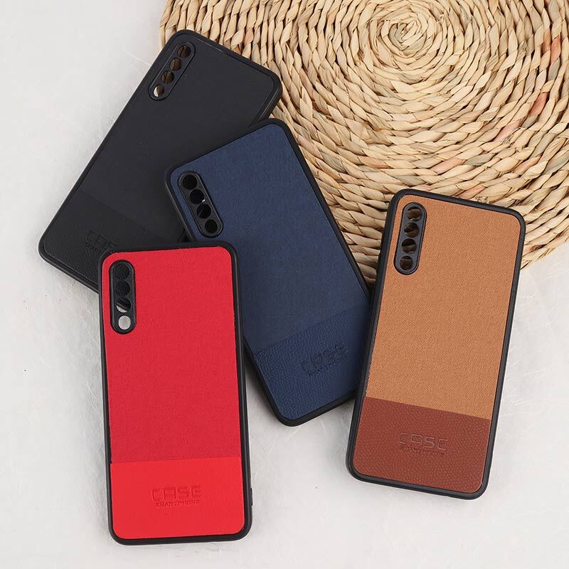 قاب چرمی Smart Phone سامسونگ Galaxy A30s / A50 / A50s پارچه ای محافظ لنزدار