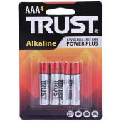 باتری چهارتایی نیم قلمی تراست Alkaline Power Plus LR03
