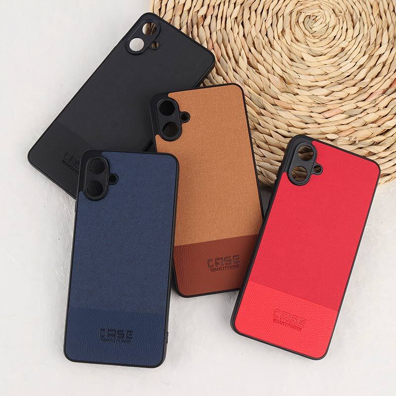 قاب چرمی Smart Phone سامسونگ Galaxy A06 پارچه ای محافظ لنزدار