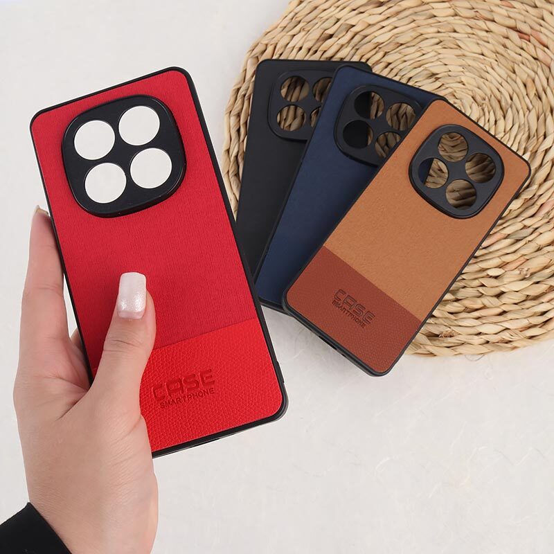 قاب چرمی Smart Phone شیائومی Redmi Note 14 Pro 4G پارچه ای محافظ لنزدار