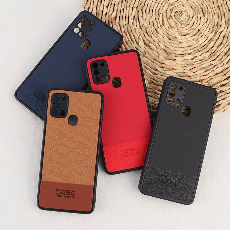 قاب چرمی Smart Phone سامسونگ Galaxy A21s پارچه ای محافظ لنزدار