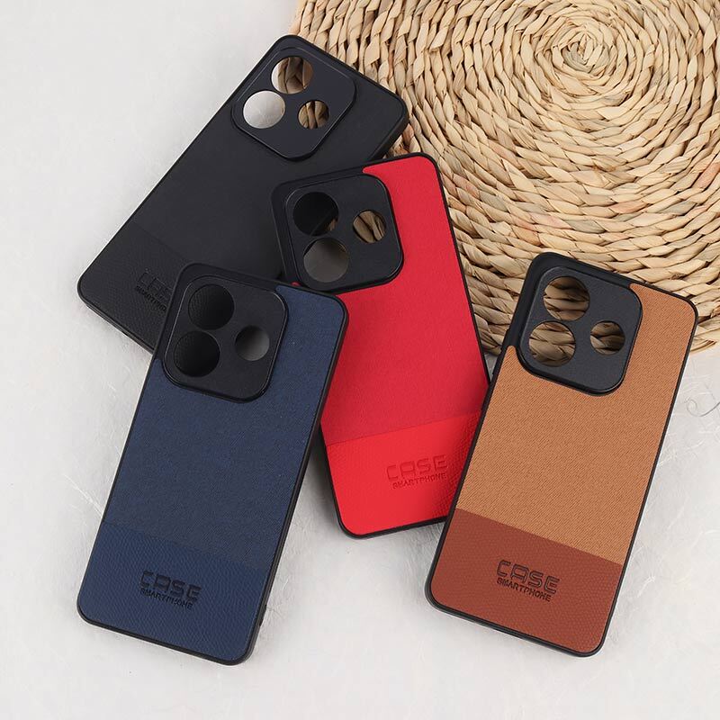 قاب چرمی Smart Phone شیائومی Redmi Note 14 5G پارچه ای محافظ لنزدار