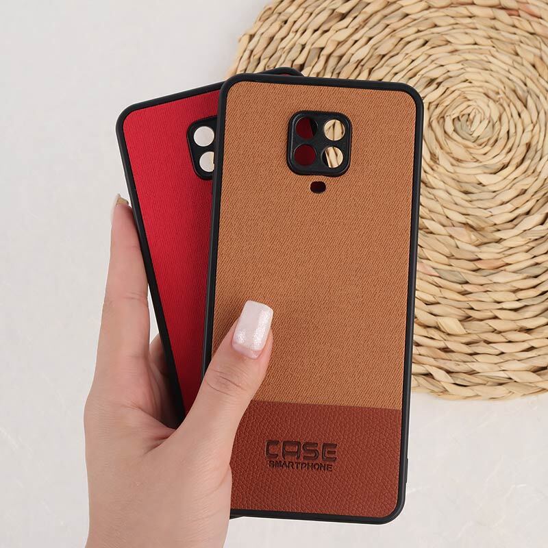 قاب چرمی Smart Phone شیائومی Redmi Note 9S / Note 9 Pro / Note 10 Lite پارچه ای محافظ لنزدار