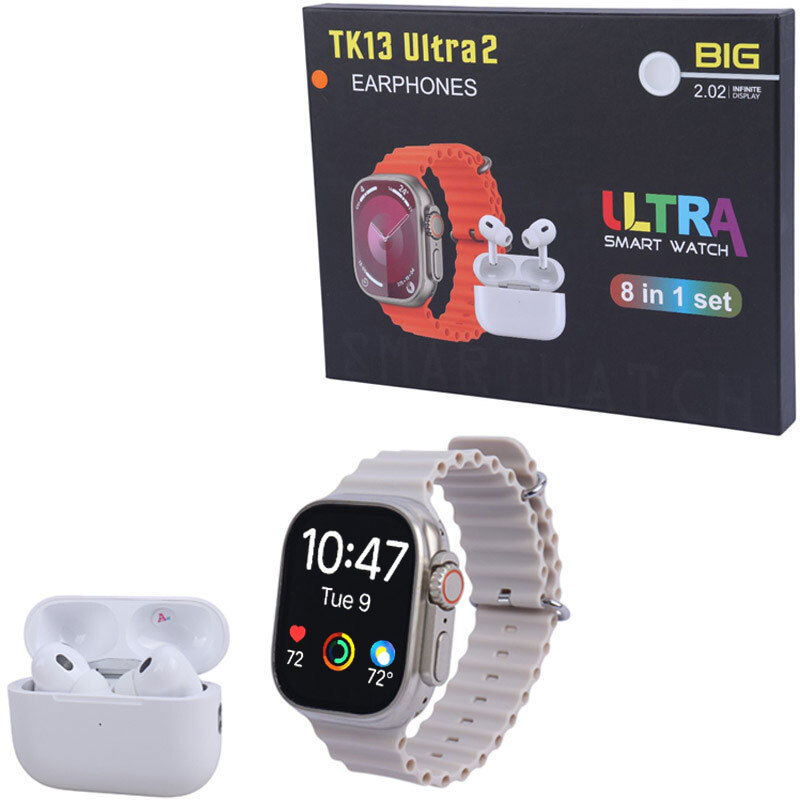 پکیج ساعت هوشمند و هندزفری بلوتوثی TK13 Ultra2