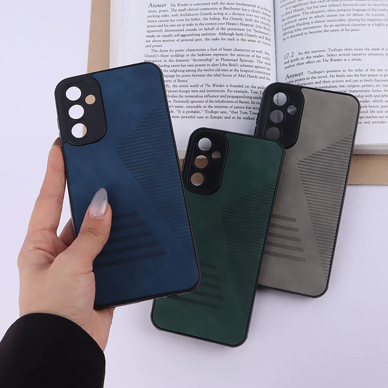 قاب چرمی Pro Camera سامسونگ Galaxy A14 4G / A14 5G محافظ لنزدار