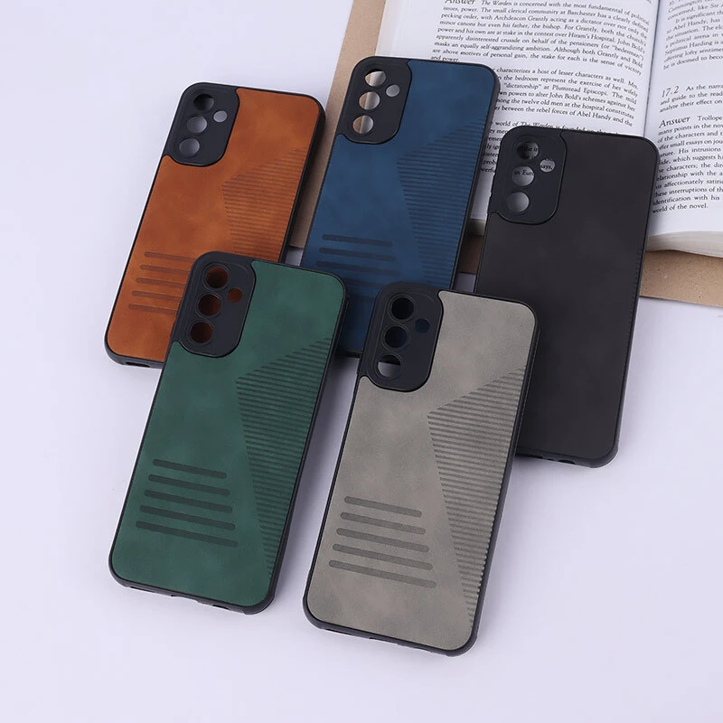 قاب چرمی Pro Camera سامسونگ Galaxy A14 4G / A14 5G محافظ لنزدار