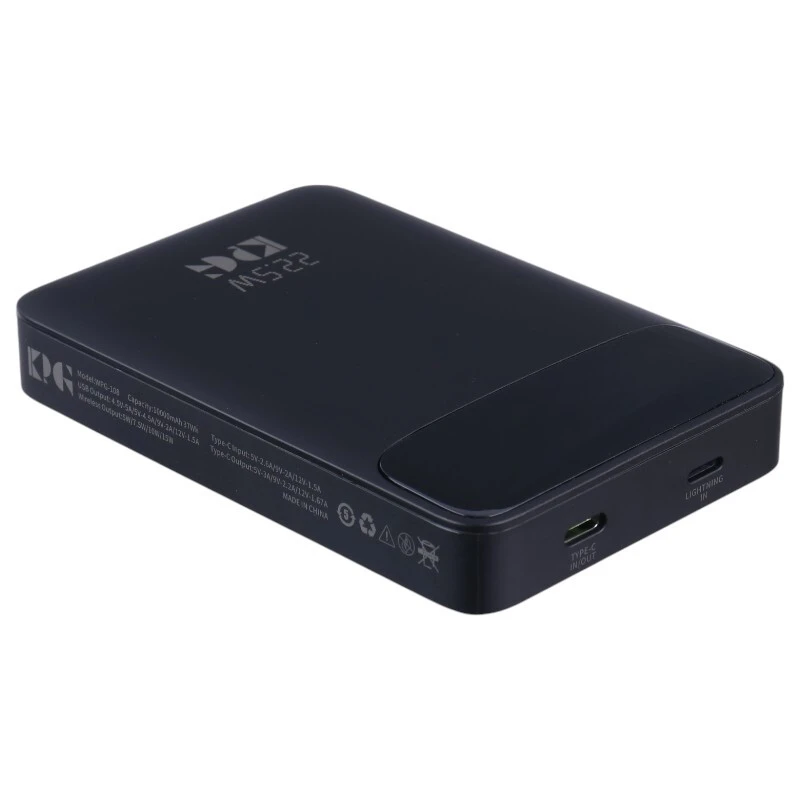 پاور بانک بی سیم فست شارژ کی پی جی WPG-108 QC3.0 PD 20W ظرفیت 10000 میلی آمپر ساعت